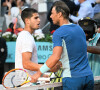 Carlos Alcaraz bat Rafael Nadal (6-2, 1-6, 6-3) lors du tournoi Masters 1000 de Madrid le 6 mai 2022.