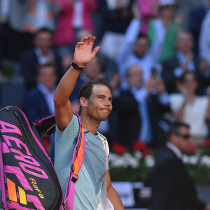 Carlos Alcaraz bat Rafael Nadal (6-2, 1-6, 6-3) lors du tournoi Masters 1000 de Madrid, le 6 mai 2022. © Antoine Couvercelle / Panoramic / Bestimage 