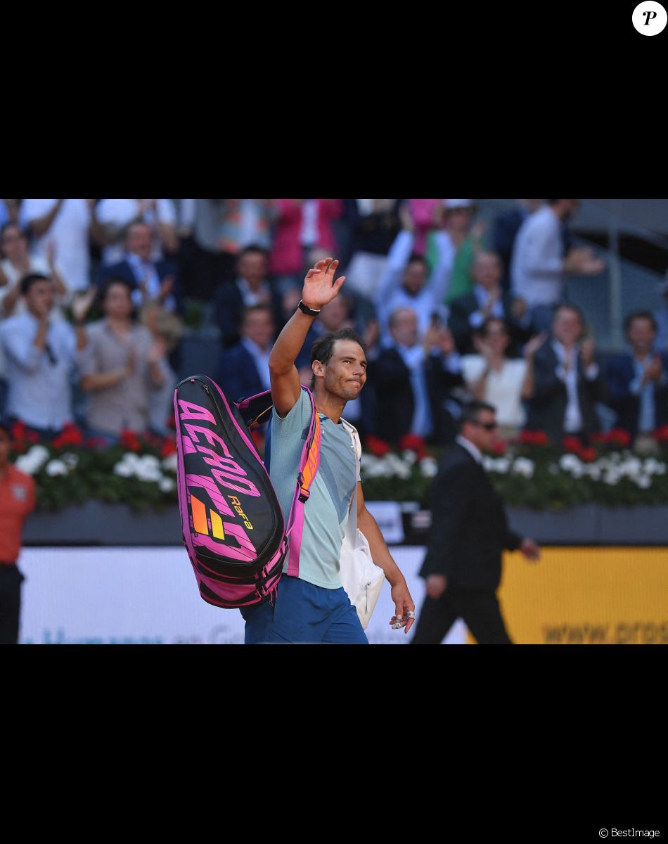 Carlos Alcaraz bat Rafael Nadal (6-2, 1-6, 6-3) lors du tournoi Masters 1000 de Madrid, le 6 mai 2022. © Antoine Couvercelle / Panoramic / Bestimage