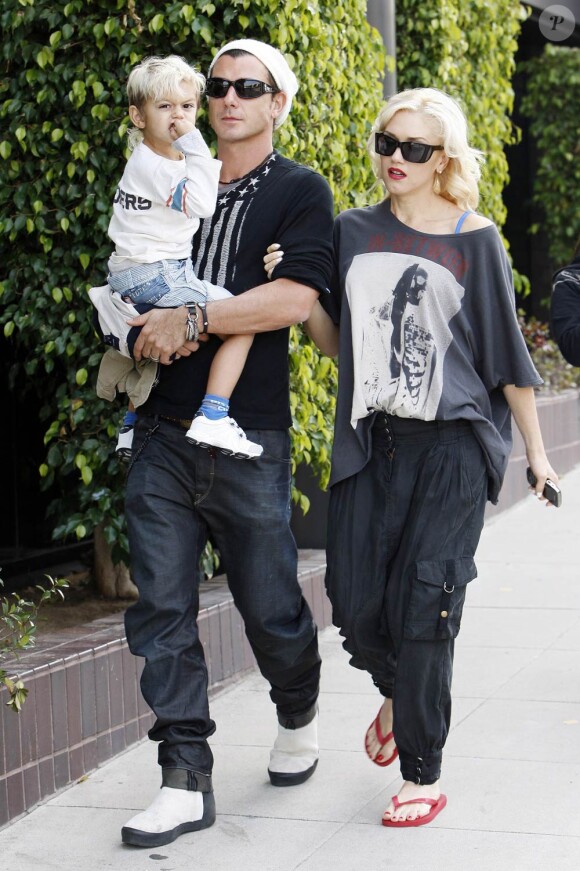 Gwen Stefani en famille à Los Angeles, le 30 janvier 2010