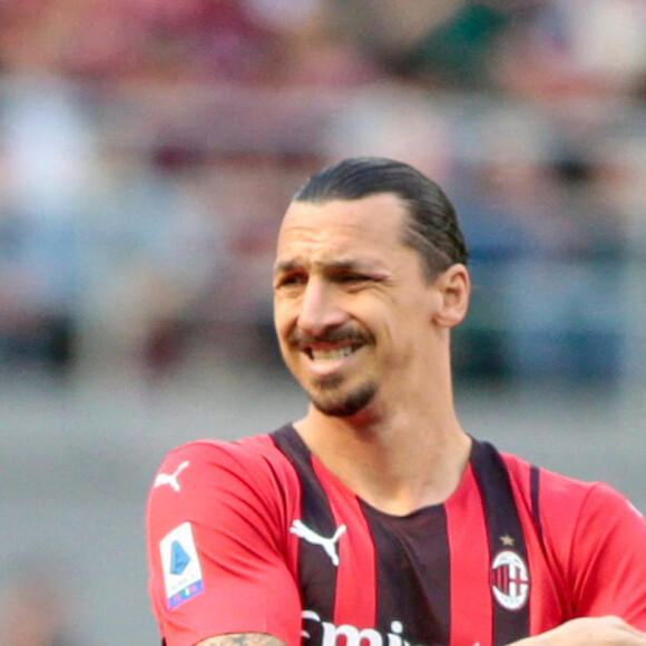 Zlatan Ibrahimovic lors du match Milan - Florence (1 - 0), le 1er mai 2022 à Milan.