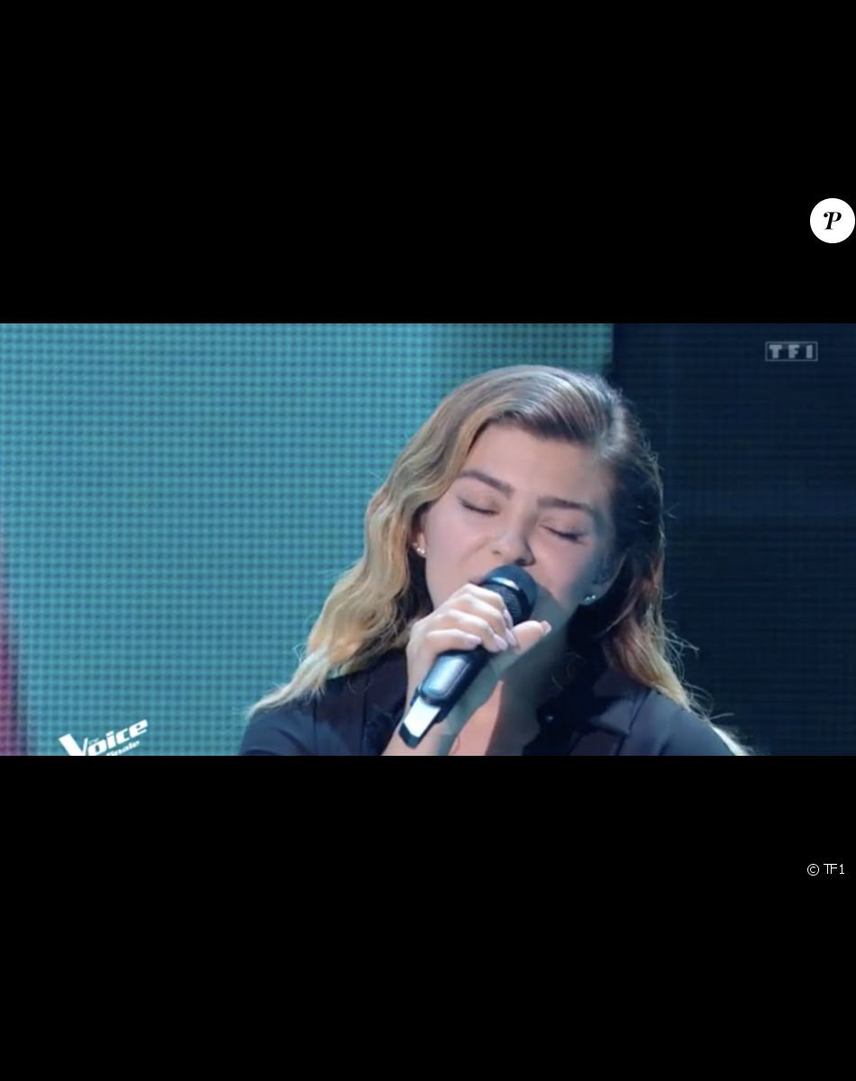Caroline (équipe de Marc Lavoine) chante avec Christophe Willem lors de la finale de "The Voice" - Émission du 21 mai 2022, TF1