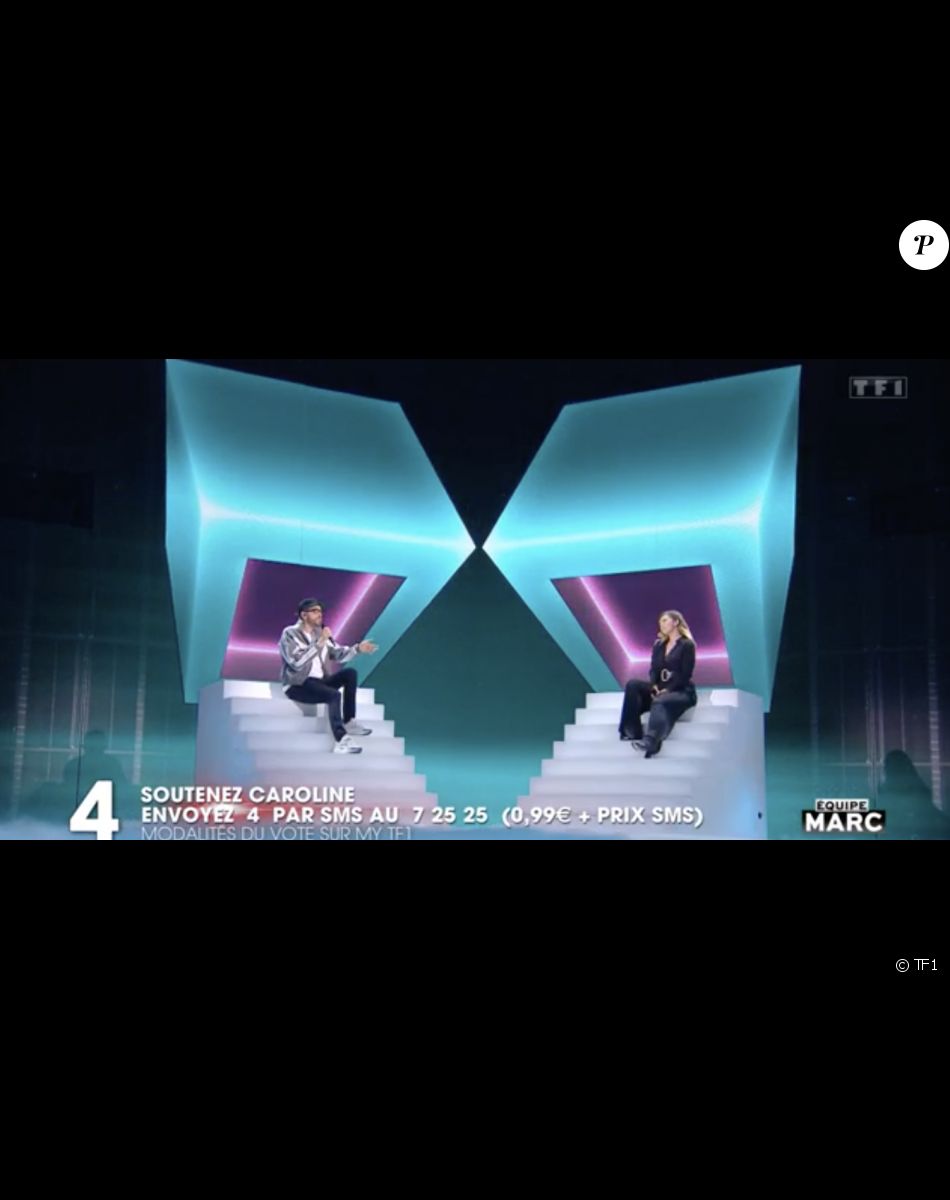 Caroline (équipe de Marc Lavoine) chante avec Christophe Willem lors de la finale de "The Voice" - Émission du 21 mai 2022, TF1