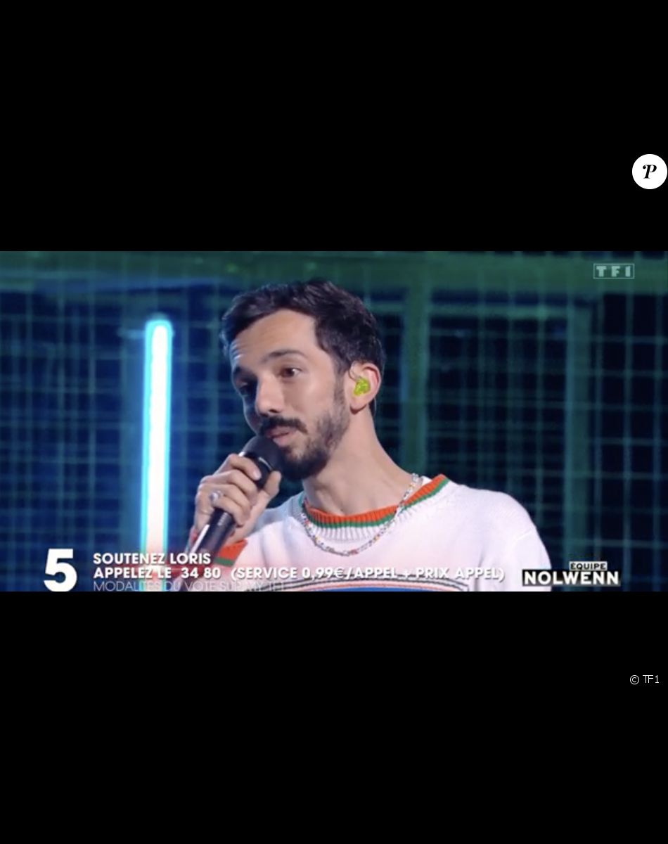 Loris (équipe de Nolwenn Leroy) chante avec Bigflo et Oli lors de la finale de "The Voice" - Émission du 21 mai 2022, TF1