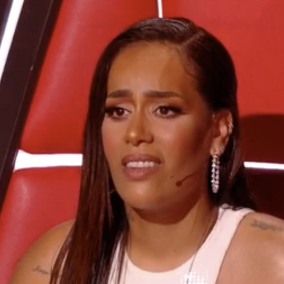 Amel Bent lors de la finale de "The Voice" - Émission du 21 mai 2022, TF1