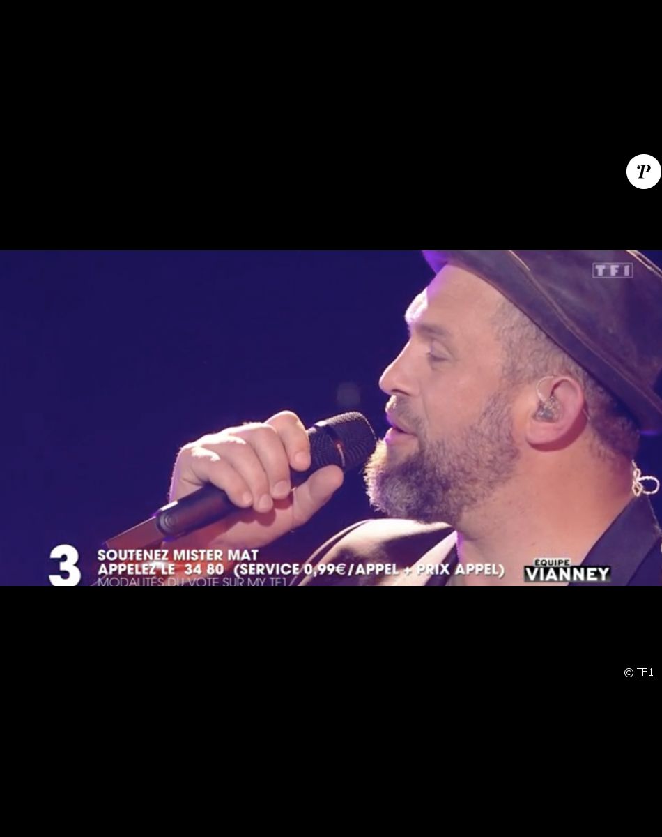 Mister Mat (équipe de Vianney) chante avec Mentissa lors de la finale de "The Voice" - Émission du 21 mai 2022, TF1