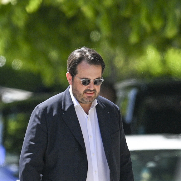 Le chef Jean-François Piège - Obsèques d'Antoine Alléno (fils du chef cuisinier français, trois étoiles au Guide Michelin Yannick Alléno) en la collégiale Notre-Dame de Poissy, France, le 13 mai 2022. © Jean-Baptiste Autissier/Panoramic/Bestimage 