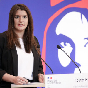 A l'occasion de la journée internationale des droits des femmes, Marlène Schiappa, ministre déléguée auprès du ministre de l'Intérieur, chargée de la Citoyenneté, organise l'évènement " Toutes Marianne " autour de Marianne, incarnation de la République et de ses valeurs, Paris, France, le 8 mars 2022. © Stéphane Lemouton/Bestimage