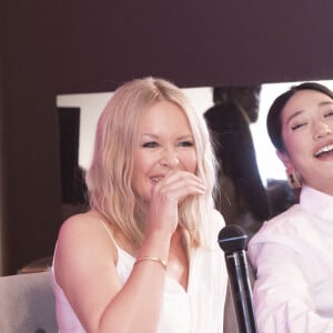 Kylie Minogue et Peggy Gou - K.Minogue et P.Gou lors de la conférence de presse "Magnum" lors du 75 ème Festival International de Cannes, le 19 mai 2022. © Jack Tribeca / Bestimage 