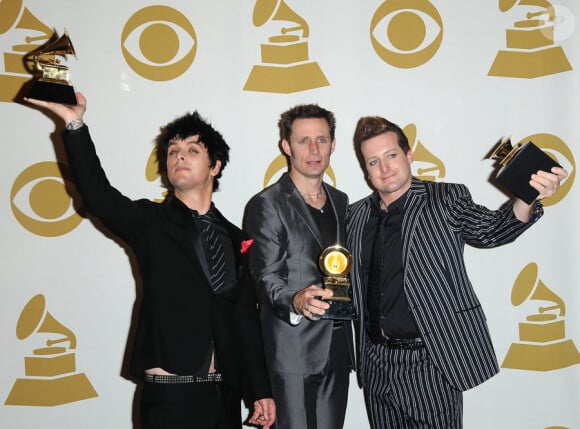 Green Day gagnant  lors des Grammy Awards le 31 janvier 2010