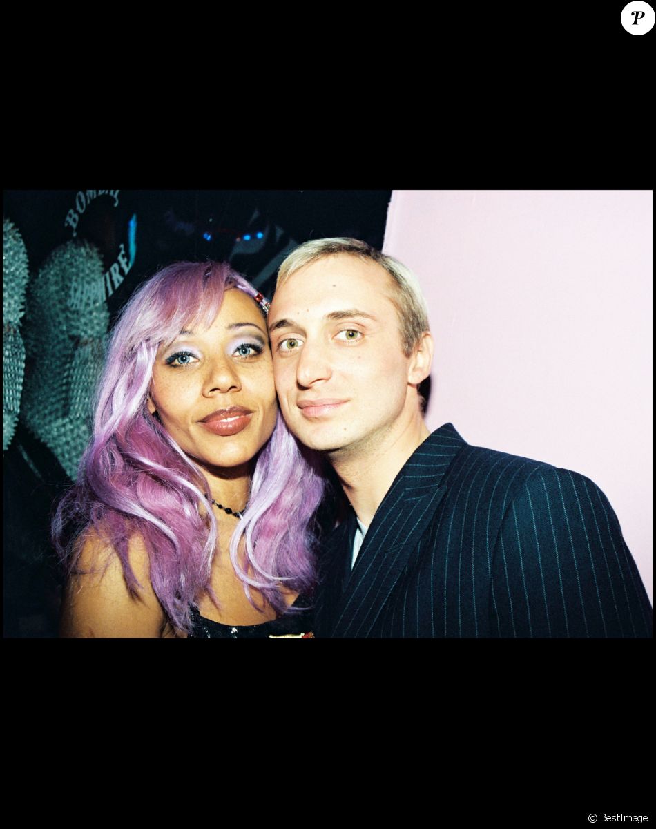Archives - Cathy et David Guetta le soir de l'anniversaire d'Amanda Lear. Paris.