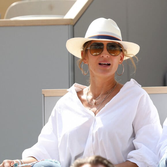 Vitaa dans les tribunes des internationaux de France Roland Garros à Paris le 12 juin 2021. © Dominique Jacovides / Bestimage 