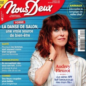 Retrouvez l'interview intégrale d'Audrey Fleurot dans le magazine Nous Deux, n°3908, du 24 mai 2022.