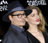 Johnny Depp et sa fiancée Amber Heard - Première du film "3 Days to Kill" à Hollywood.