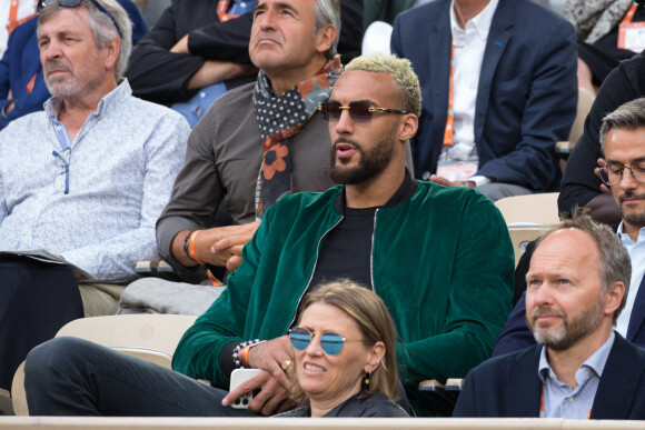 Rudy Gobert en tribunes lors des Internationaux de France de tennis de Roland Garros à Paris, France, le 26 mai 2022. 