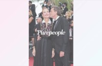 Carole Bouquet : Tendre baiser avec son compagnon Philippe Sereys de Rothschild au Festival de Cannes