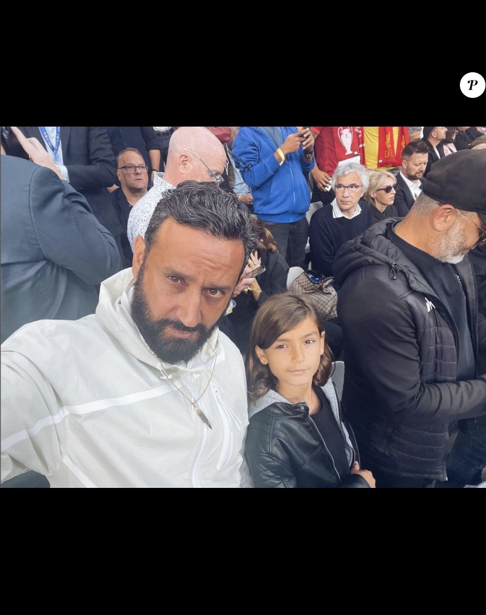 Cyril Hanouna au stade de France pour la finale de la Ligue des Champions avec son fils Lino - Instagram