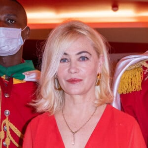 Exclusif - Emmanuelle Béart - L'association "Children of Africa" dont Madame Dominique Ouattara (Première dame de Côte d'Ivoire) est présidente organise le dîner de gala sur le thème Africa is the Future à Abidjan donné au profit de la création d'un foyer d'accueil pour ls femmes victimes de violences et la reconstruction de la Case des Enfants. Hotel Sofitel Ivoire à Abidjan le 11 mars 2022 © Olivier Borde / Bestimage