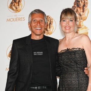 Nagui et sa femme Mélanie Page au photocall de la 33ème cérémonie des Molières aux Folies Bergère à Paris le 30 mai 2022. © Coadic Guirec / Bestimage 