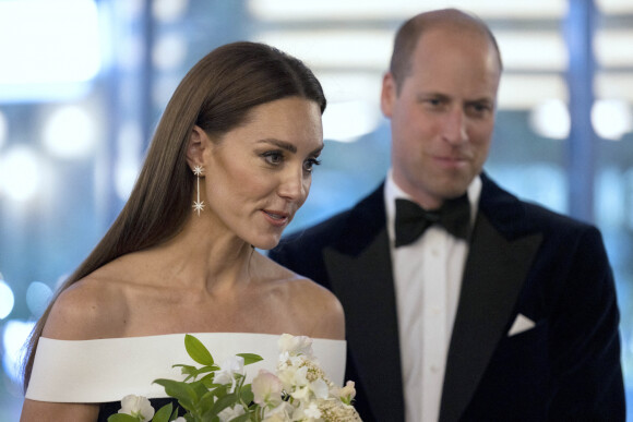 Le prince William, duc de Cambridge, et Catherine (Kate) Middleton, duchesse de Cambridge, à la première du film "Top Gun: Maverick" au cinéma Odeon, Leicester Square à Londres, le 19 mai 2022. 