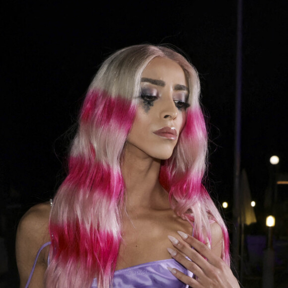 Exclusif - Bilal Hassani - Soirée "Let's Mint the Party" sur la plage de l'hôtel Martinez lors du 75e Festival de Cannes, le 26 mai 2022. © Jack Tribeca / Bestimage