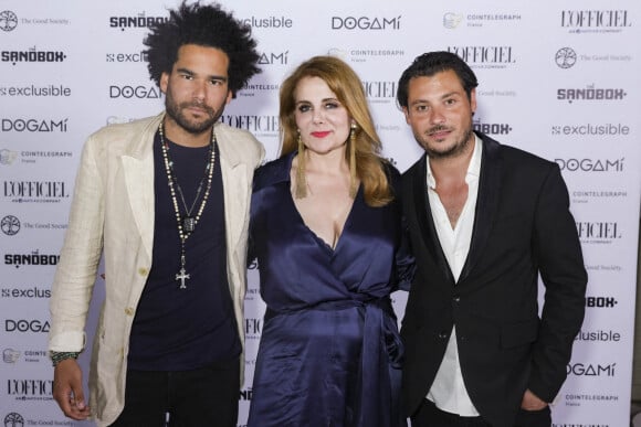 Exclusif - Alexandre Le Strat, Ariane Seguillon, Sammy Lamboley - Soirée "Let's Mint the Party" sur la plage de l'hôtel Martinez lors du 75e Festival de Cannes, le 26 mai 2022. © Jack Tribeca / Bestimage