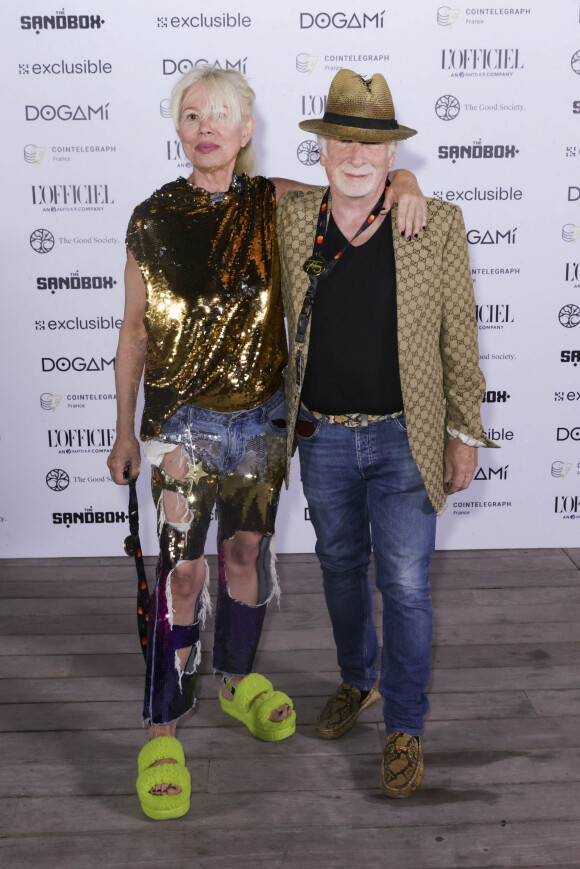 Exclusif - Véronique Droulez, Galeshka Moravioff - Soirée "Let's Mint the Party" sur la plage de l'hôtel Martinez lors du 75e Festival de Cannes, le 26 mai 2022. © Jack Tribeca / Bestimage