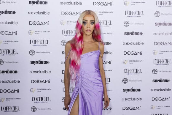 Exclusif - Bilal Hassani - Soirée "Let's Mint the Party" sur la plage de l'hôtel Martinez lors du 75e Festival de Cannes, le 26 mai 2022. © Jack Tribeca / Bestimage