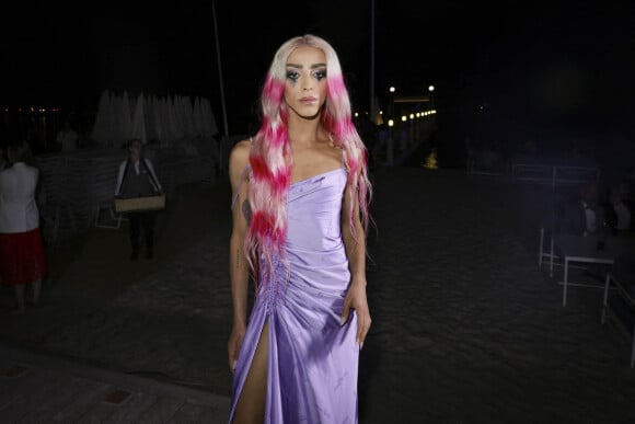 Exclusif - Bilal Hassani - Soirée "Let's Mint the Party" sur la plage de l'hôtel Martinez lors du 75e Festival de Cannes, le 26 mai 2022. © Jack Tribeca / Bestimage