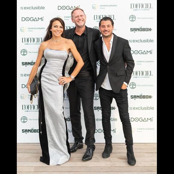 Sandra Sisley, Marc Stievenard & Sammy Lamboley - Soirée "Let's Mint the Party" sur la plage de l'hôtel Martinez lors du 75e Festival de Cannes, le 26 mai 2022. © Bestimage