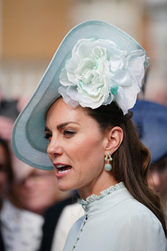 Catherine (Kate) Middleton, duchesse de Cambridge, lors d'une Royal Garden Party au Buckingham Palace à Londres, Royaume Uni, le 25 mai 2022.