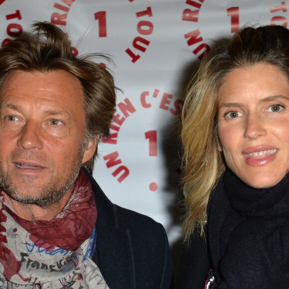 Laurent Delahousse et sa compagne Alice Taglioni lors d'une visite privée et d'un dîner de gala caritatif donné en faveur des actions de l'association "Un Rien C'est Tout" au musée Rodin à Paris, France, le 19 septembre 2019