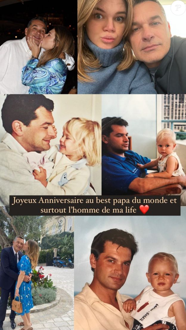 Camille Gottlieb célèbre l'anniversaire de son père via une story Instagram, le 1er juin 2022.