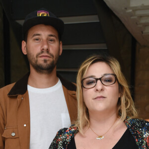 Marilou Berry et son compagnon Alexis (Le Diamantaire artiste street art) - Soirée de lancement de l'appareil photo Instax SQ6 de Fujifilm à l'Instax Square House à Paris le 24 mai 2018.  © Giancarlo Gorassini/Bestimage