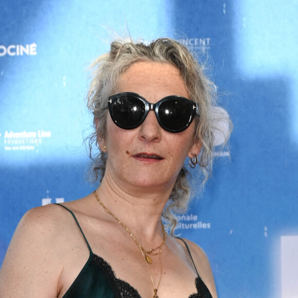 Corinne Masiero (présidente du jury) au photocall du jury de la première édition du film de demain (FFD) au Ciné Lumière de Vierzon le 2 juin 2022. © Coadic Guirec / Bestimage 