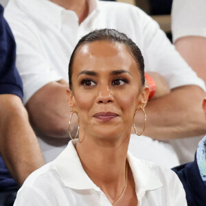 Alice Belaïdi et Octave Marsal en tribune (jour 13) lors des Internationaux de France de Tennis de Roland Garros 2022 à Paris, France, le 3 juin 2022. © Dominique Jacovides/Bestimage