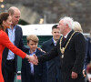 Le prince George - Le duc et la duchesse de Cambridge, et leurs enfants, en visite à Cardiff, à l'occasion du jubilé de platine de la reine d'Angleterre. Le 4 juin 2022