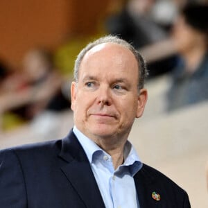 Le prince Albert II de Monaco lors de la 29ème édition du World Stars Football Match au Stade Louis II à Monaco, le 24 mai 2022. © Bruno Bebert/Bestimage 