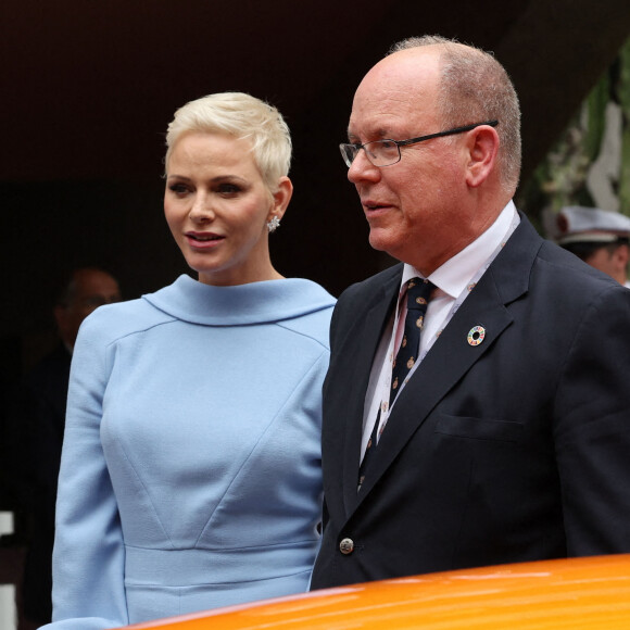 Le prince Albert de Monaco, la princesse Charlene de Monaco lors du Grand Prix de Monaco 2022 de F1, à Monaco © Claudia Albuquerque/Bestimage