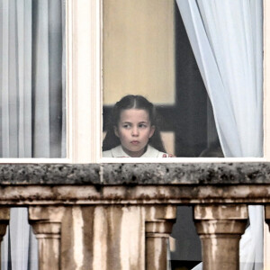 La princesse Charlotte - La famille royale d'Angleterre au balcon du palais de Buckingham, à l'occasion du jubilé de la reine d'Angleterre. Le 5 juin 2022