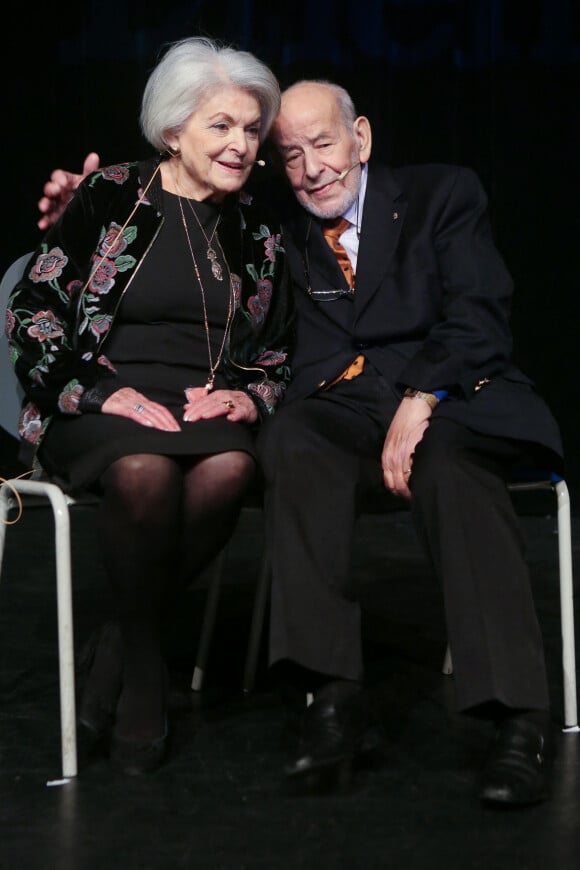 Exclusif - Roger et Liliane (fêtaient leur 64ème anniversaire de mariage ce soir là) - Soirée "Rires" à l'espace Rachi - Guy de Rothschild à Paris, France © CVS/Bestimage