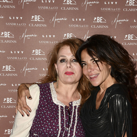 Exclusif - Ariane Séguillon, Sandra Sisley - 49e anniversaire de Sandra Sisley au restaurant Mamamia à Paris, le 12 mai 2022. © Pierre Perusseau/Bestimage