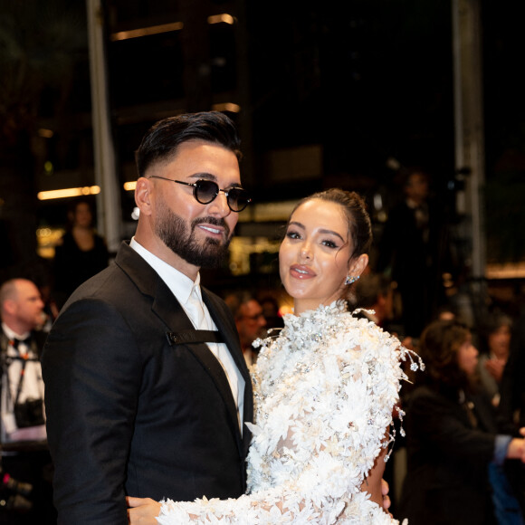 Thomas Vergara et sa femme Nabilla Benattia (enceinte) - Montée des marches du film " Stars At Noon " lors du 75ème Festival International du Film de Cannes. Le 25 mai 2022 © Cyril Moreau / Bestimage