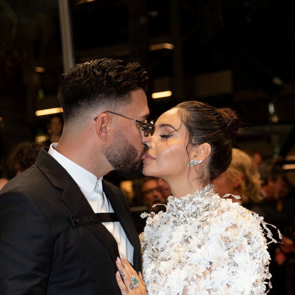 Thomas Vergara et sa femme Nabilla Benattia (enceinte) - Montée des marches du film " Stars At Noon " lors du 75ème Festival International du Film de Cannes. Le 25 mai 2022 © Cyril Moreau / Bestimage 