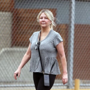 Exclusif - Heather Locklear a acheté des vitamines dans une pharmacie de Los Angeles, le 19 mai 2022.