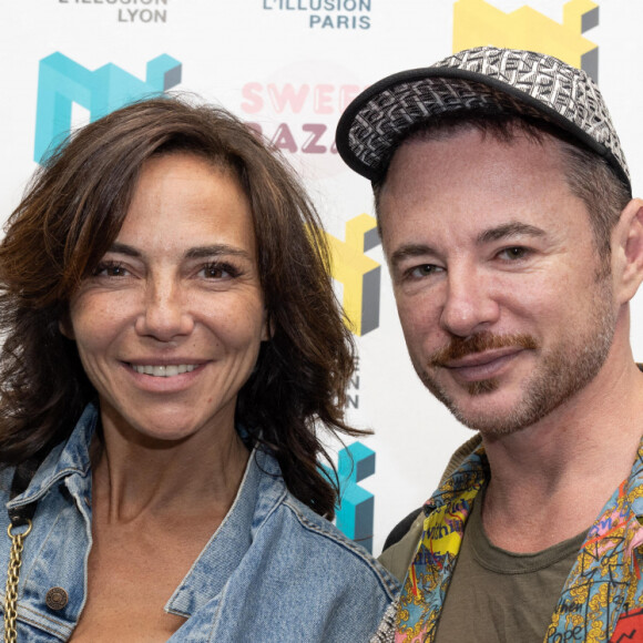 Sandra Sisley, Frédéric Fontan - Soirée "Just an Illusion" au musée de l'Illusion à Paris le 8 juin 2022. © Jérémy Melloul/Bestimage 