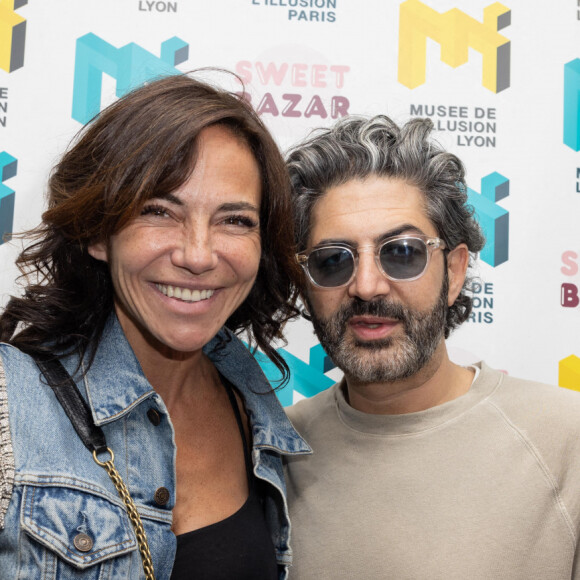 Sandra Sisley et John Mamann - Soirée "Just an Illusion" au musée de l'Illusion à Paris le 8 juin 2022. © Jérémy Melloul/Bestimage 