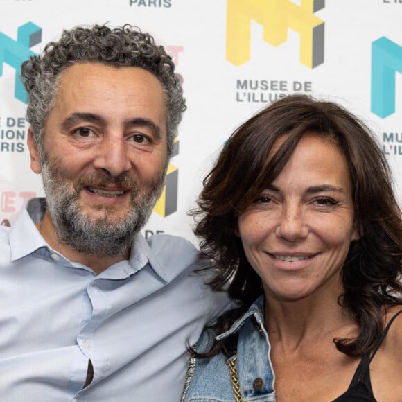 Nader Boussandel, Sandra Sisley - Soirée "Just an Illusion" au musée de l'Illusion à Paris le 8 juin 2022. © Jérémy Melloul/Bestimage 