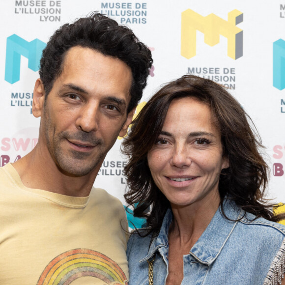 Tomer Sisley et sa femme Sandra Sisley - Soirée "Just an Illusion" au musée de l'Illusion à Paris.  © Jérémy Melloul/Bestimage 