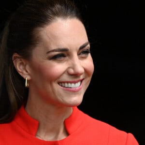 Catherine (Kate) Middleton, duchesse de Cambridge, en visite au château de Cardiff, Royaume Uni, le 4 juin 2022, à l'occasion du jubilé de platine de la reine d'Angleterre.